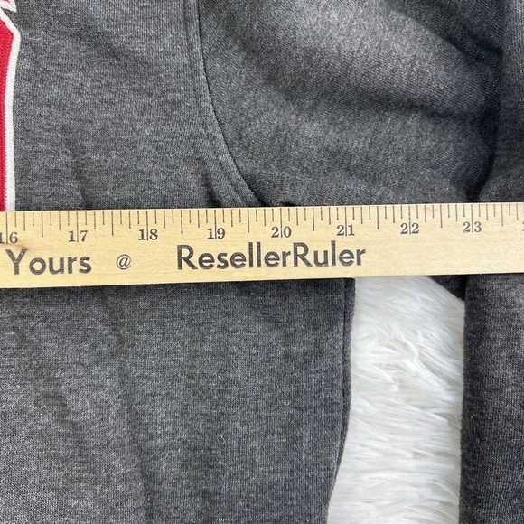 Vintage Y2K Ecko UNLTD Hoodie Mens Size Small Gray/Red Spell Out Rhino Logo 1972 - Picture 10 of 16